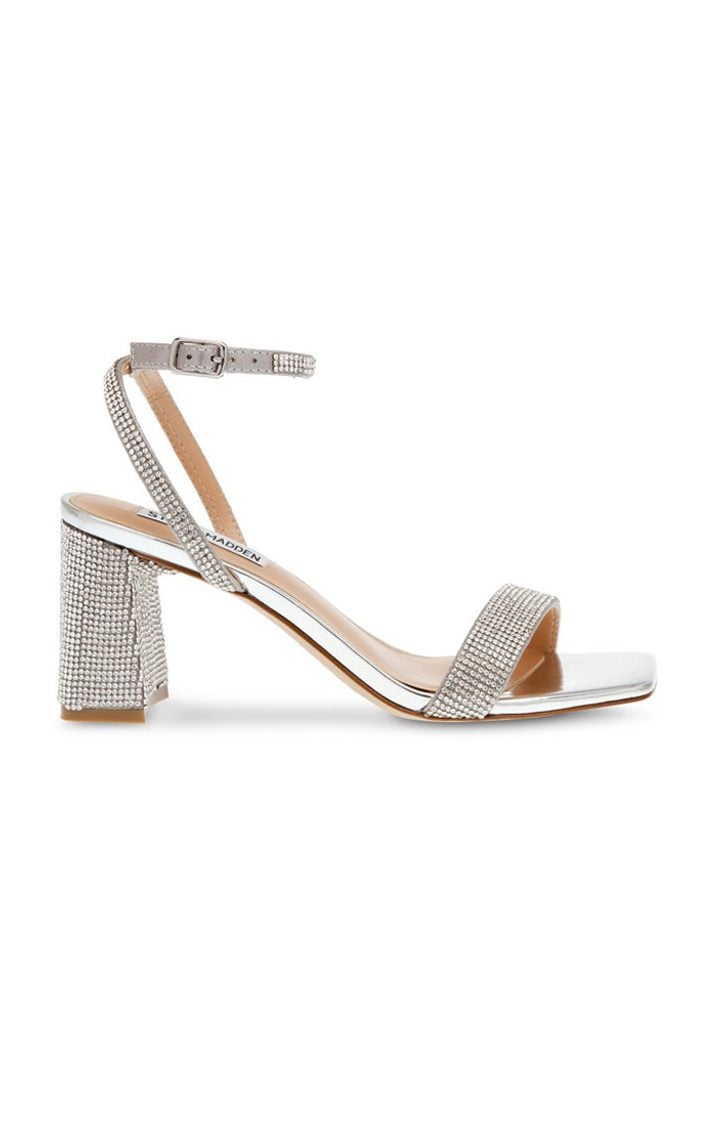 Luxe-R Silver Heel Sandals