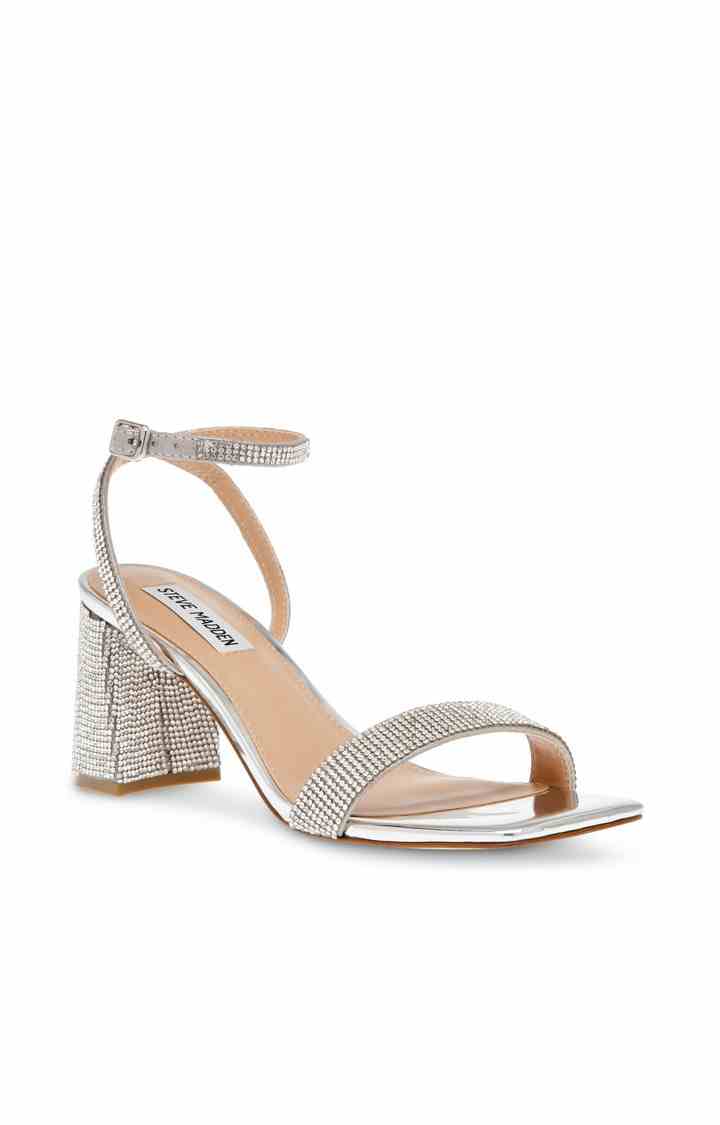Luxe-R Silver Heel Sandals
