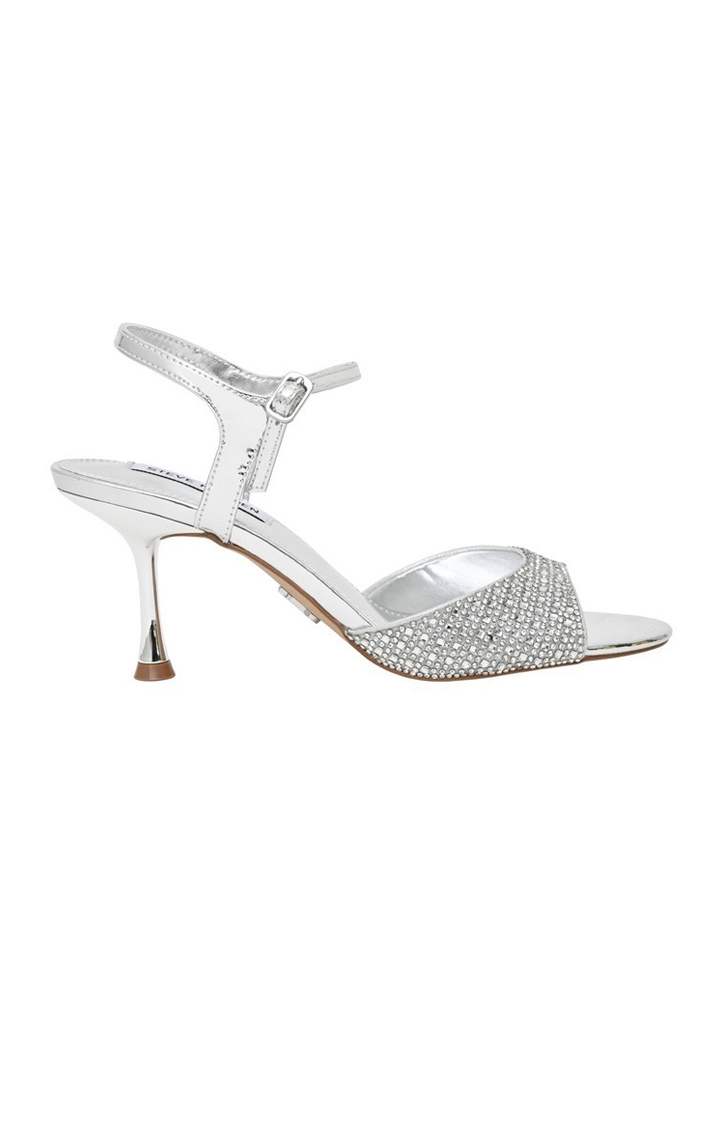 Elinor Silver Heel Sandals