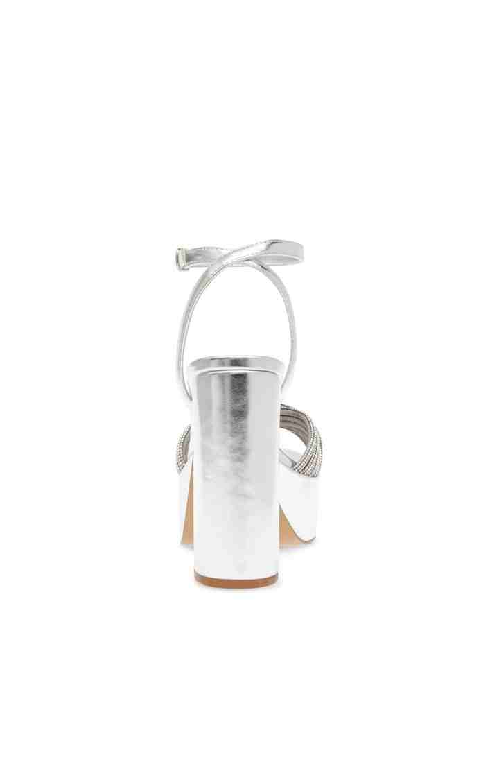 Kash Silver Heel Sandals