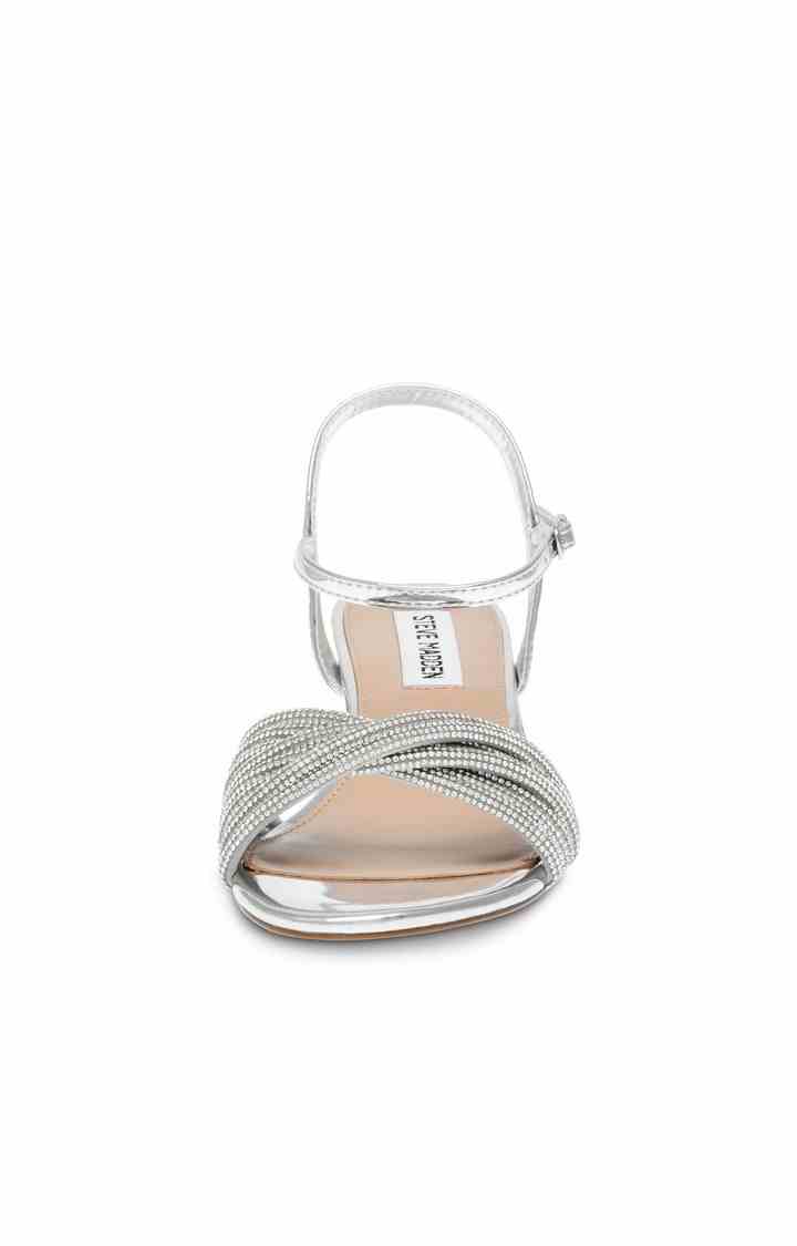 Ismeria Silver Heel Sandals