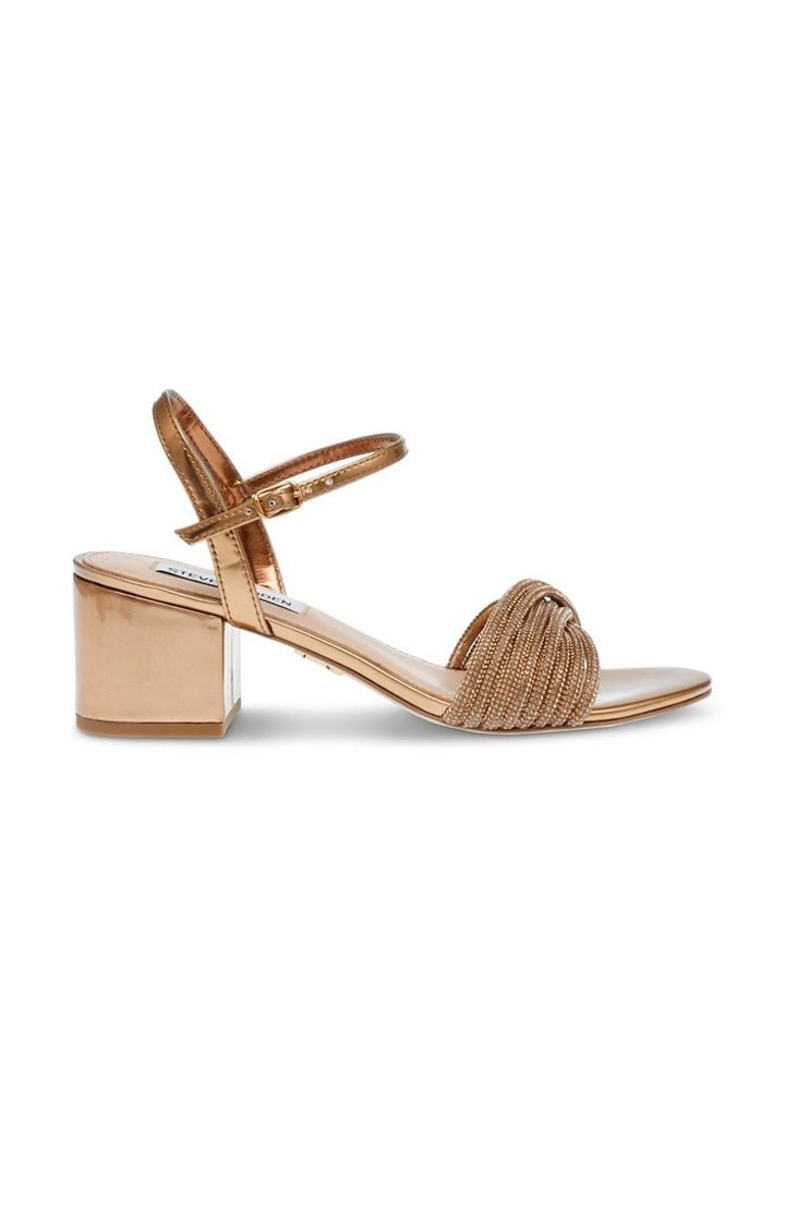 Ismeria Brown Heel Sandals