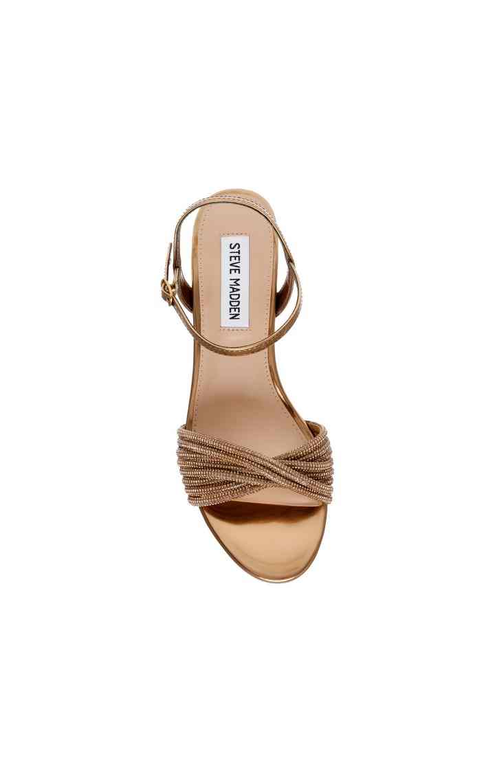 Ismeria Brown Heel Sandals