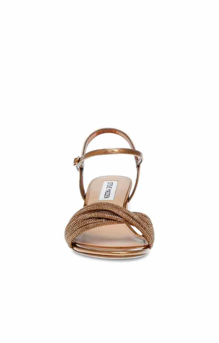 Ismeria Brown Heel Sandals