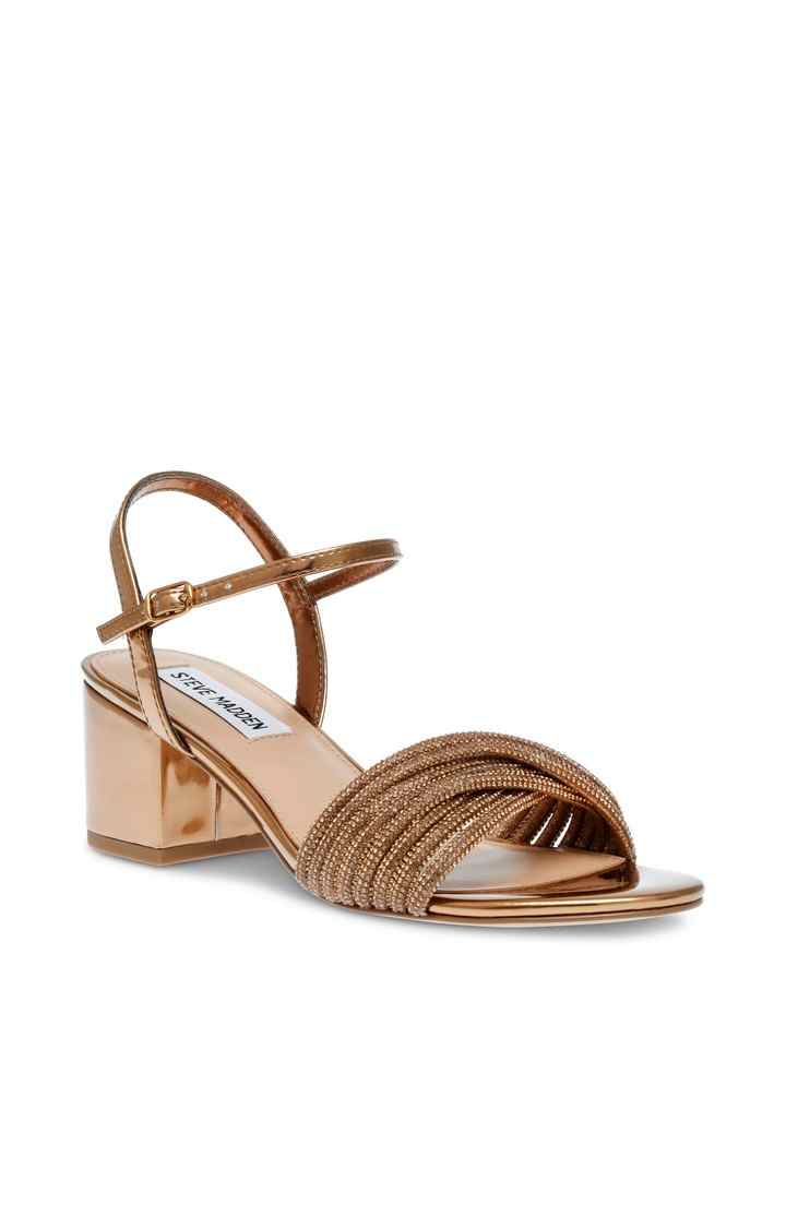 Ismeria Brown Heel Sandals