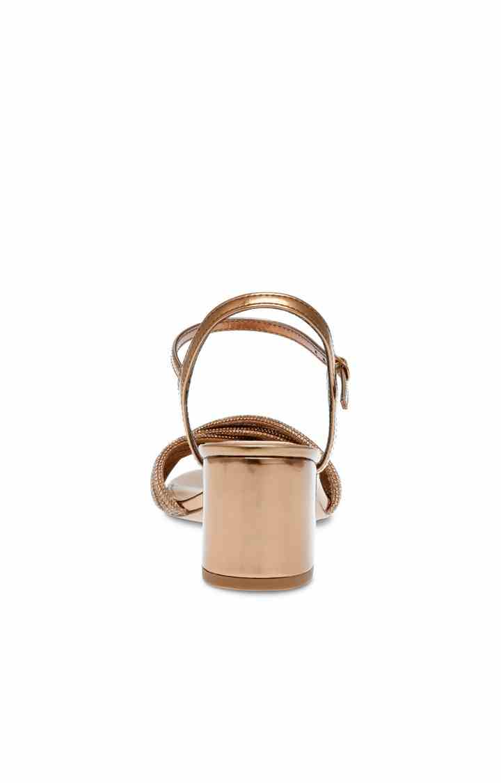 Ismeria Brown Heel Sandals