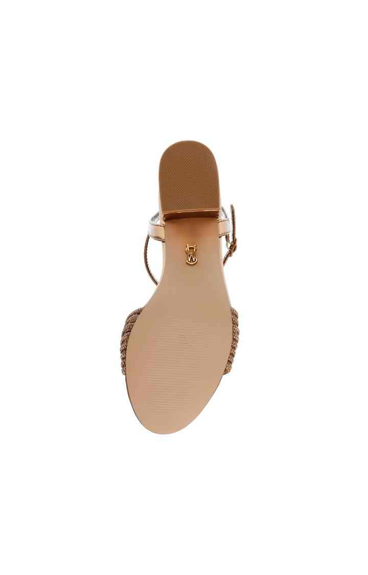 Ismeria Brown Heel Sandals