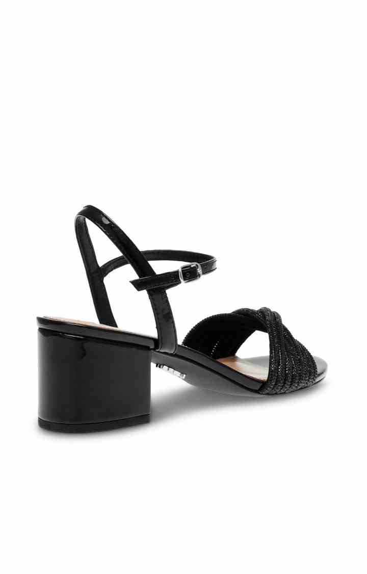 Ismeria Black Heel Sandals
