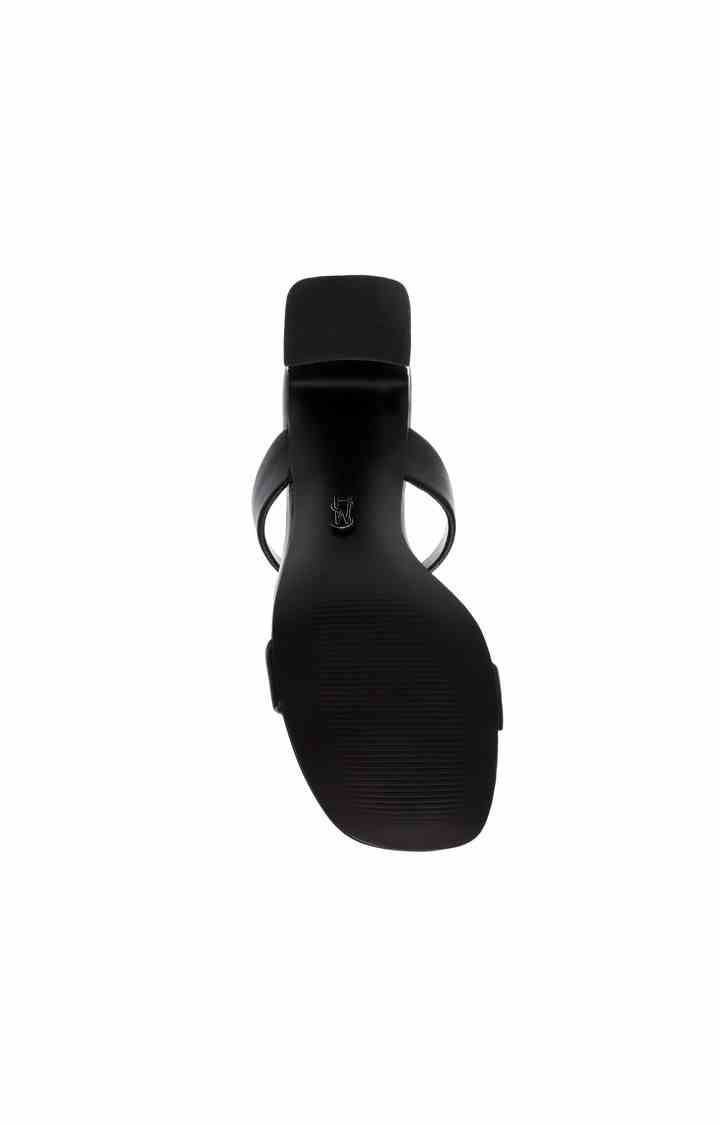 Ziya Black Heel Sandals