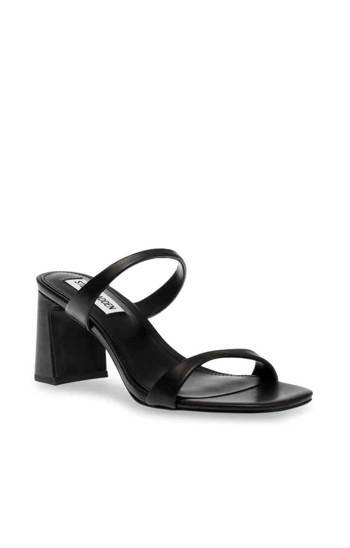 Ziya Black Heel Sandals