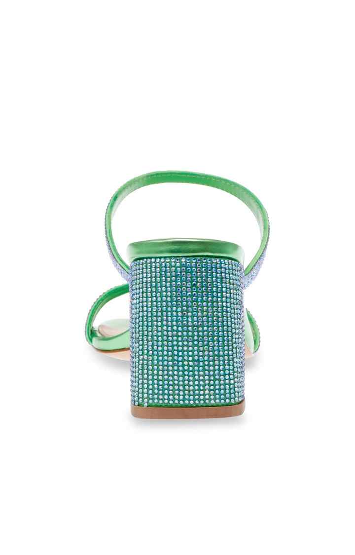 Ziya-R Green Heel Sandals