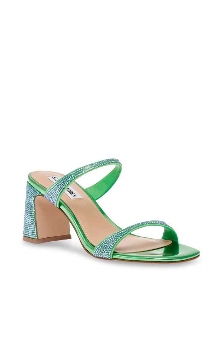 Ziya-R Green Heel Sandals