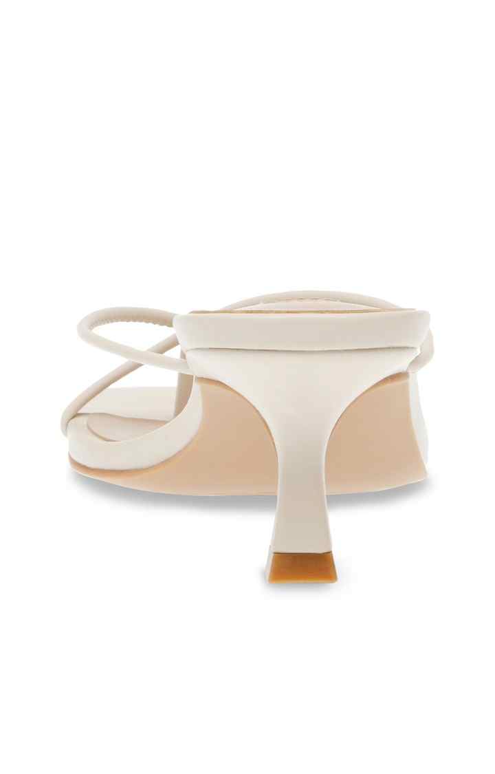 Brinnie White Heel Sandals