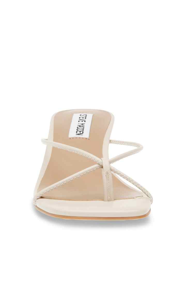 Brinnie White Heel Sandals