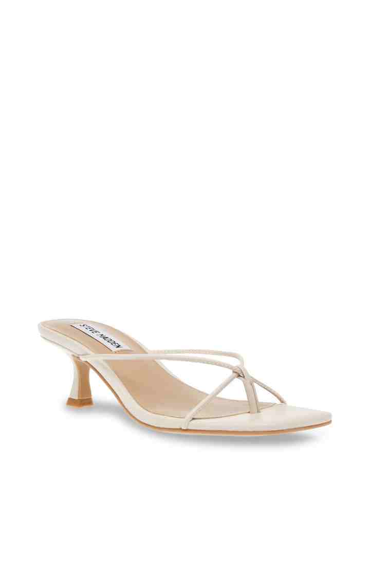 Brinnie White Heel Sandals