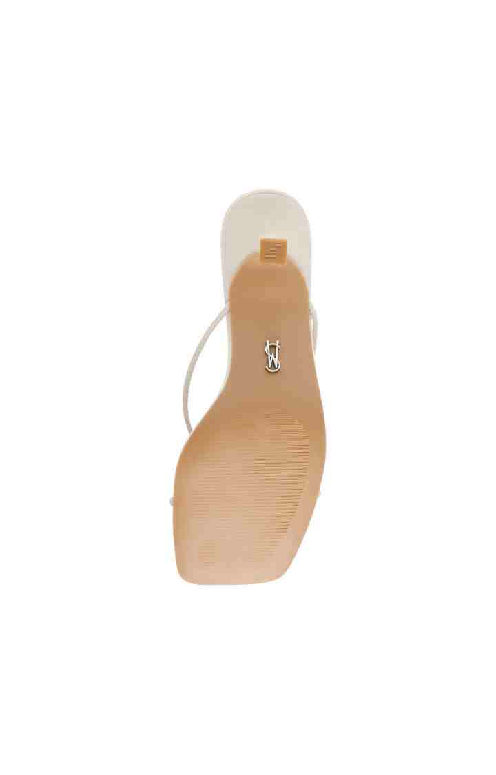 Brinnie White Heel Sandals