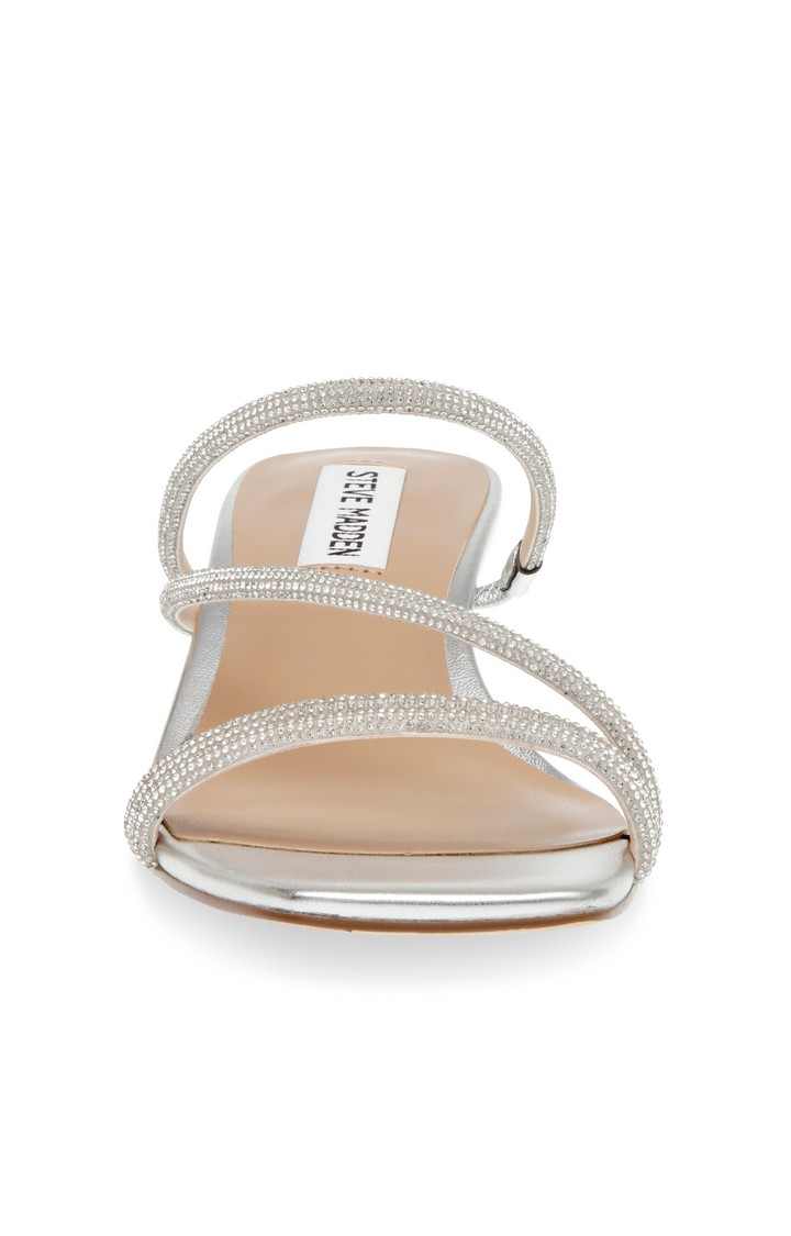 Katriana Silver Heel Sandals