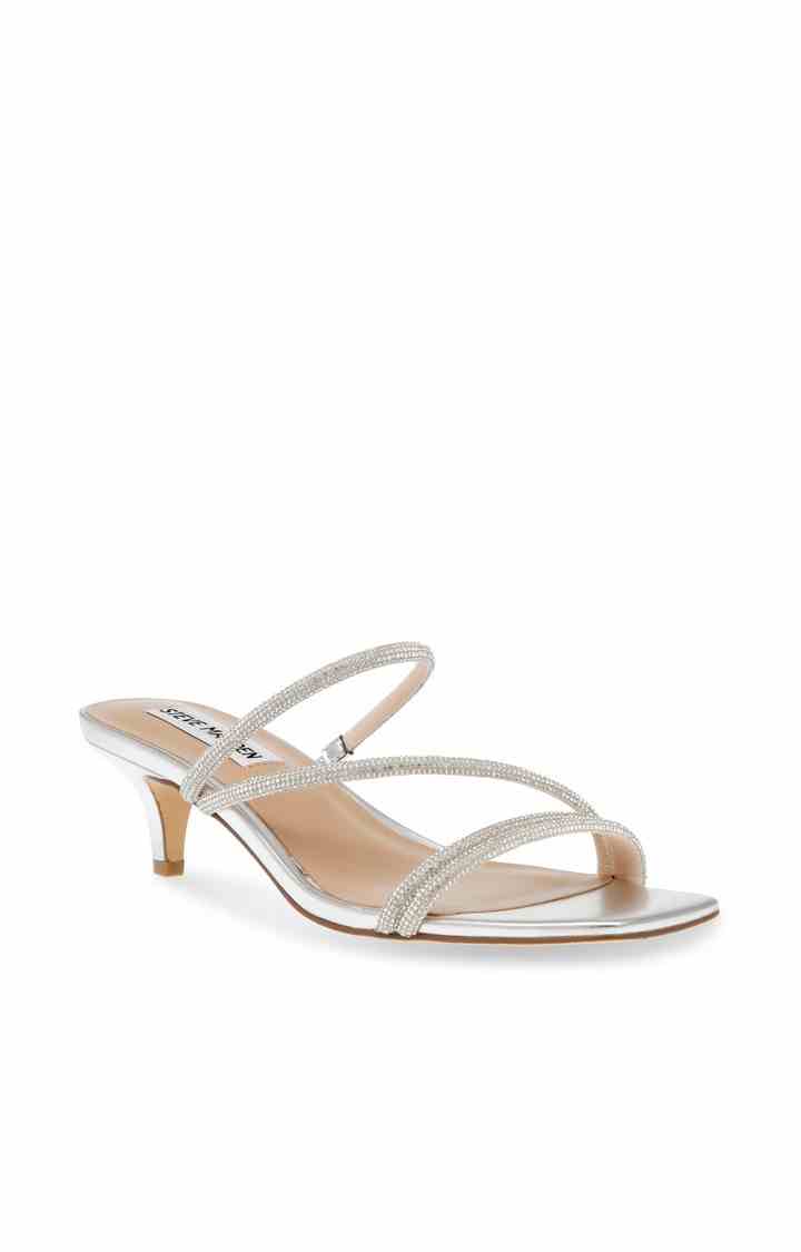 Katriana Silver Heel Sandals