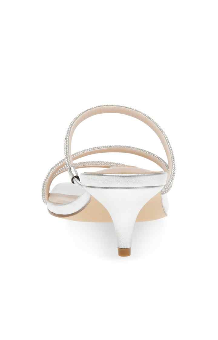 Katriana Silver Heel Sandals