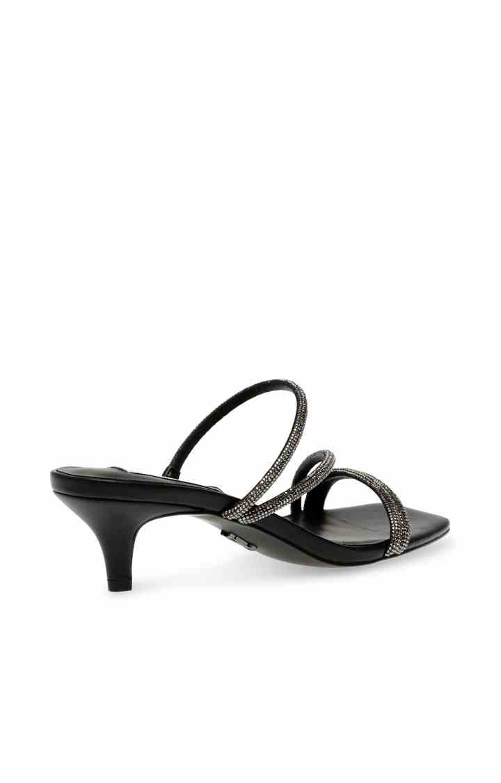 Katriana Black Heel Sandals