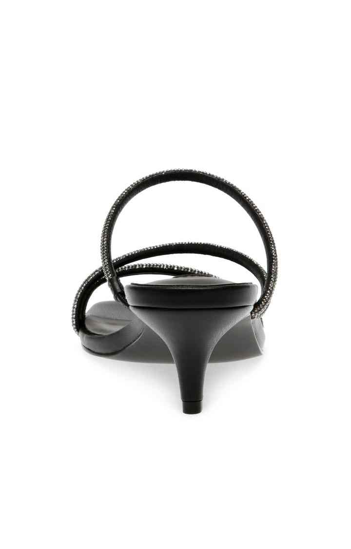 Katriana Black Heel Sandals