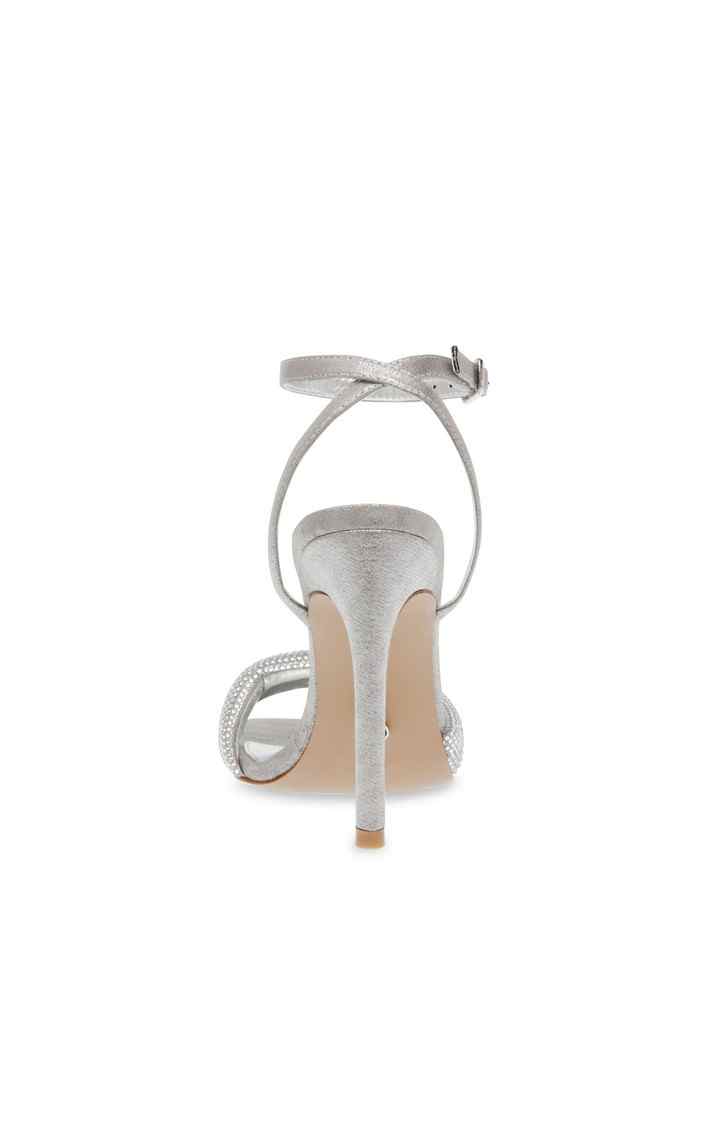 Universal-R Silver Heel Sandals