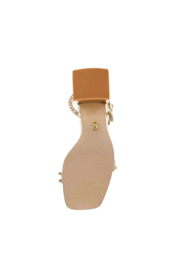 Bejewel Gold Heel Sandals