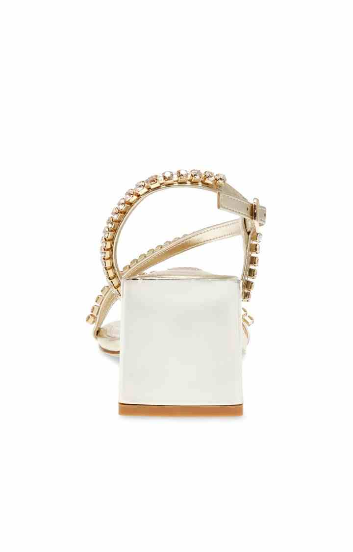 Bejewel Gold Heel Sandals