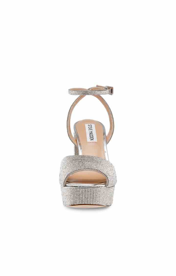 Lourdes-R Silver Heel Sandals