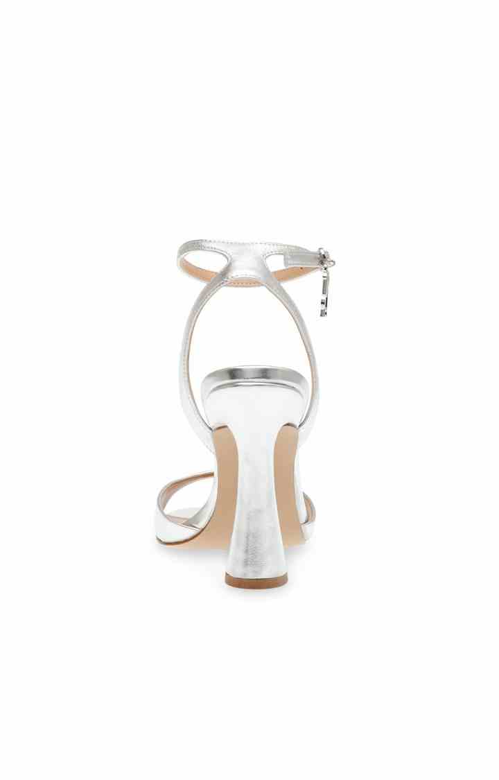 After Party Silver Heel Sandals