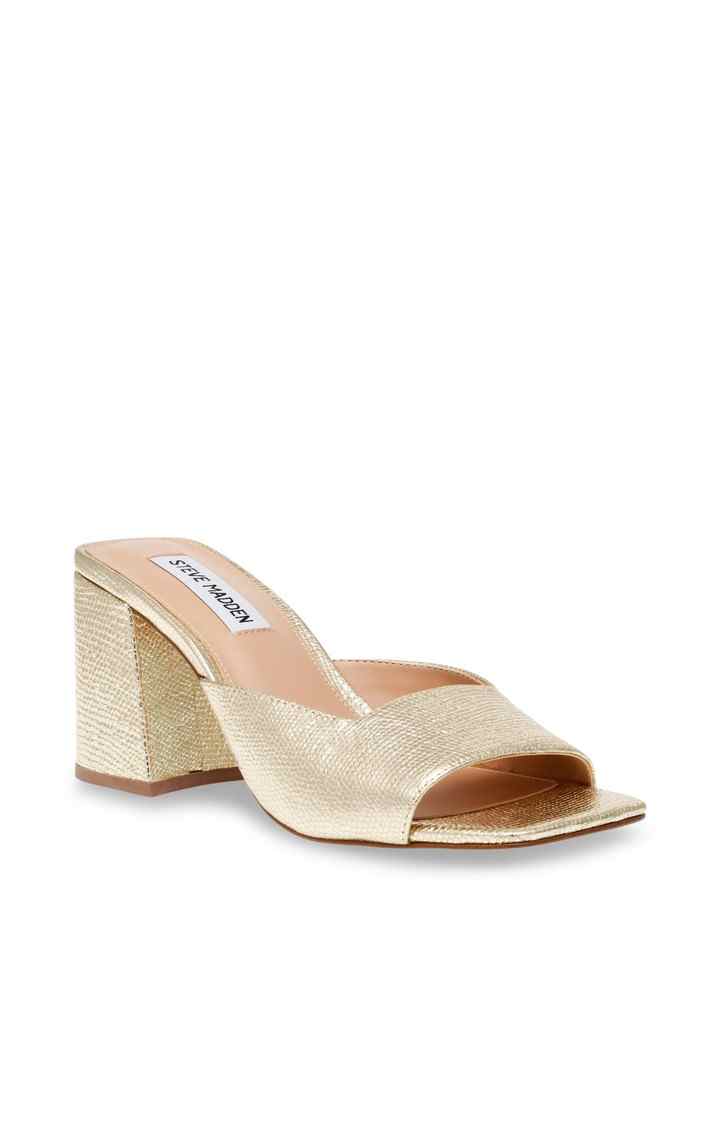 Laurene Gold Heel Sandals