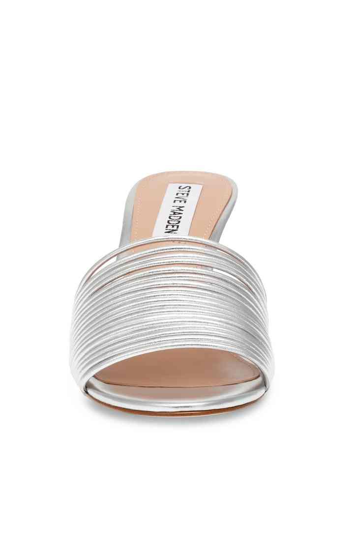 Luvvy Silver Heel Sandals