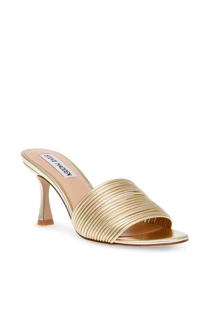 Luvvy Gold Heel Sandals