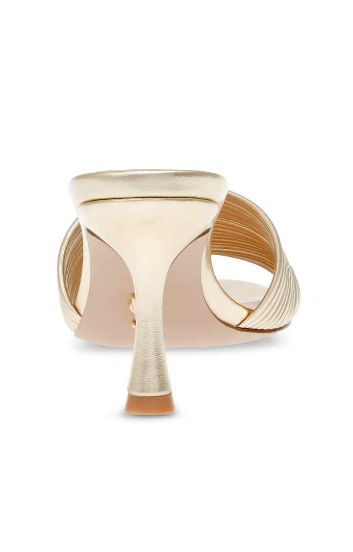 Luvvy Gold Heel Sandals