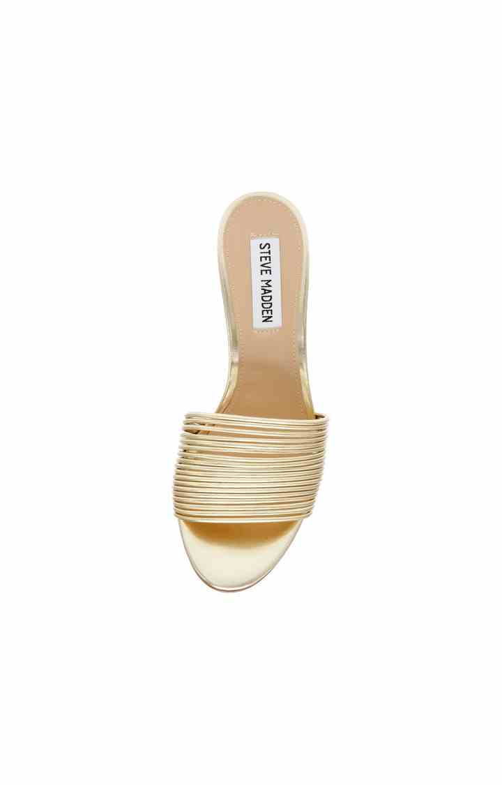 Luvvy Gold Heel Sandals