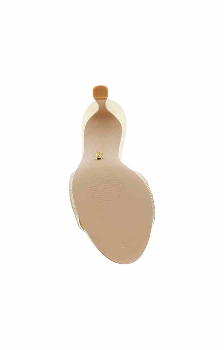 Luvvy Gold Heel Sandals