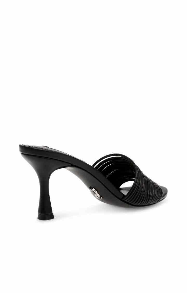 Luvvy Black Heel Sandals