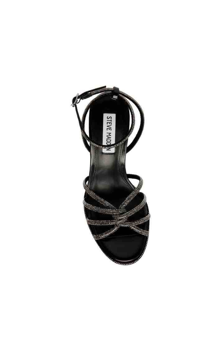 Kailyn-R Black Heel Sandals