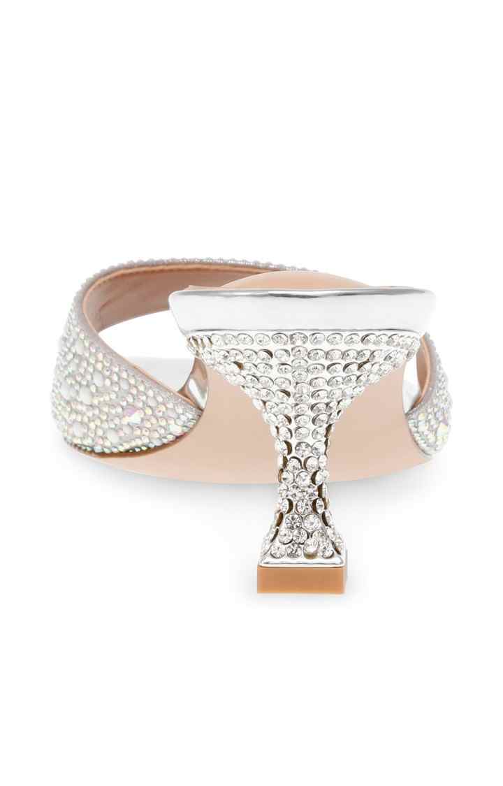 Aitana Silver Heel Sandals