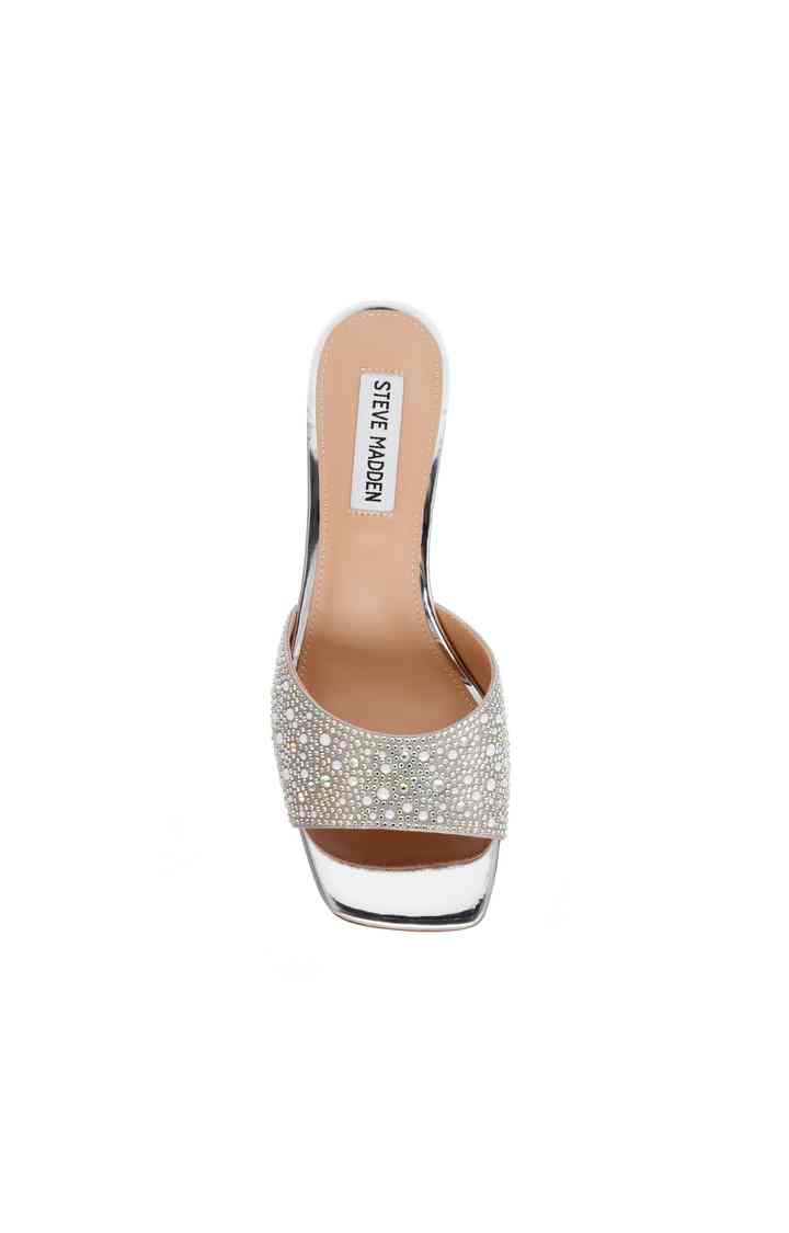 Aitana Silver Heel Sandals