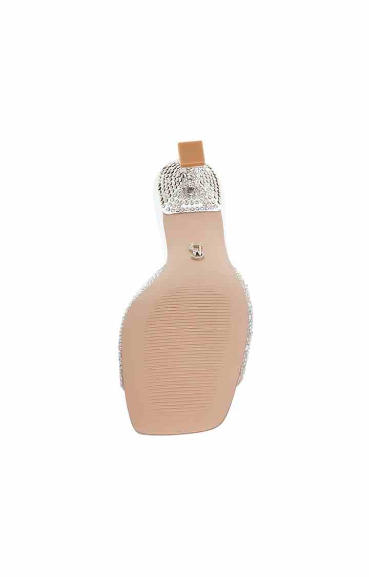 Aitana Silver Heel Sandals