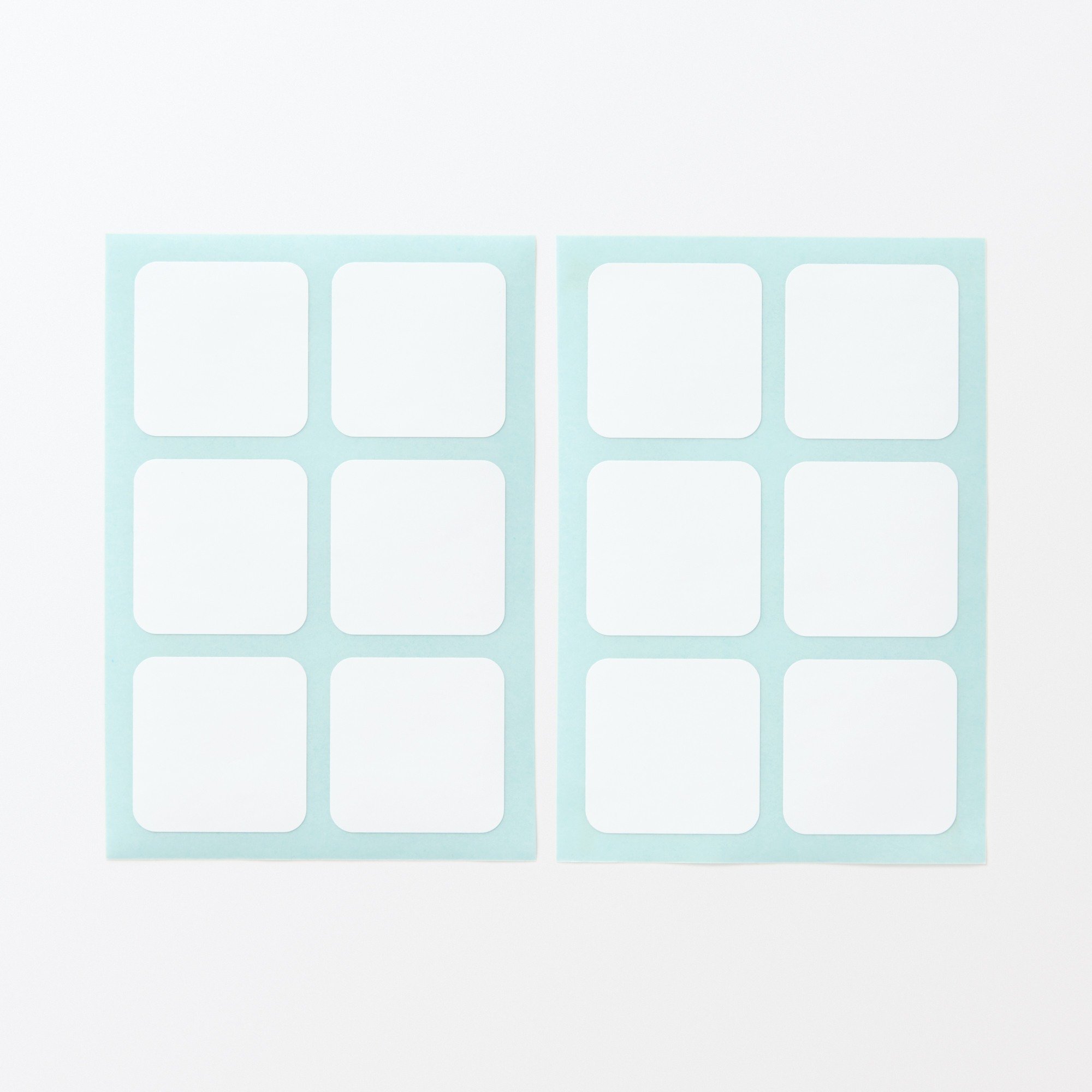 No-iron Sticker label Each piece: 30*30 mm