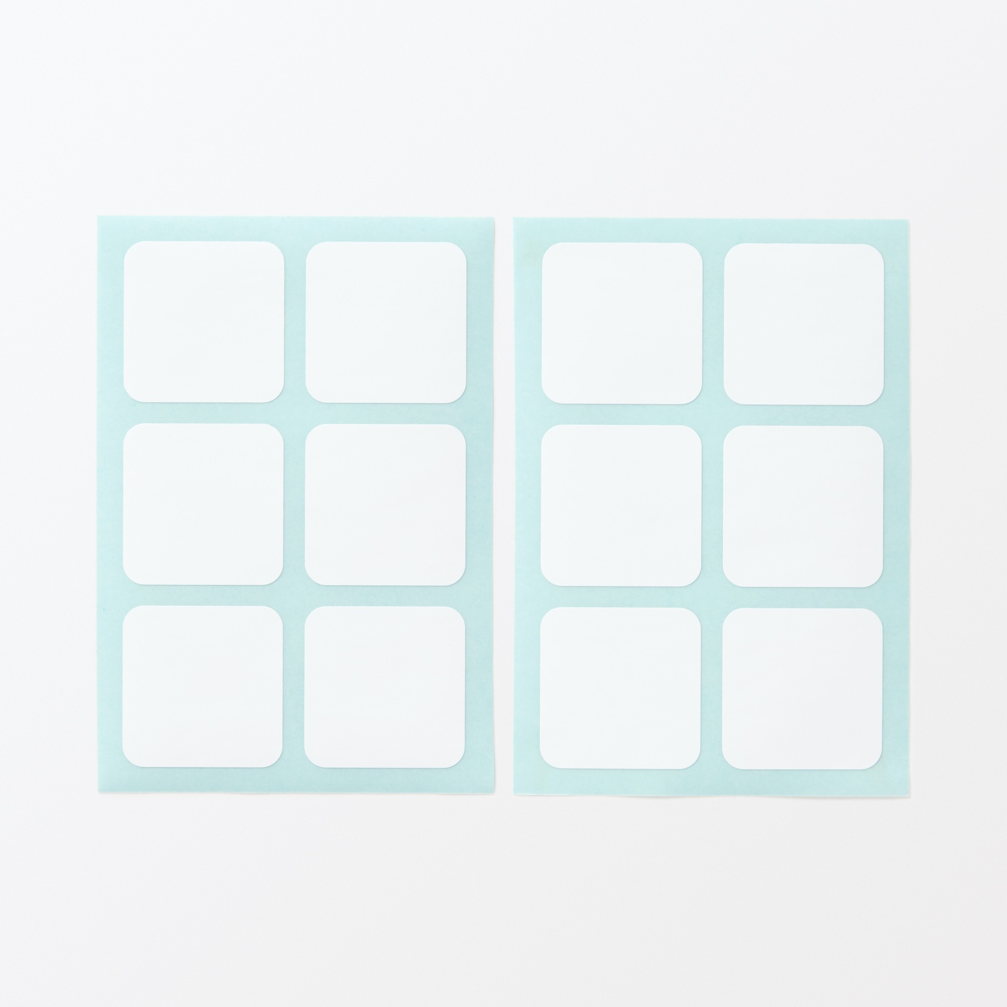 No-iron Sticker label Each piece: 30*30 mm