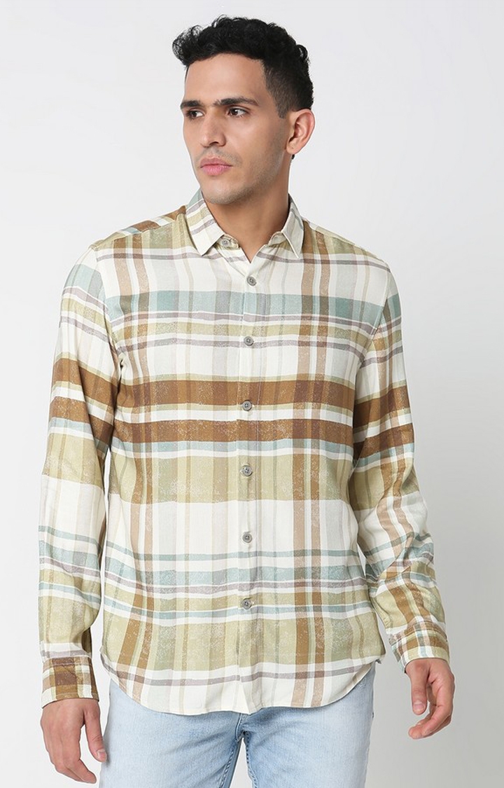 Regular Fit All Over Printed Full Sleeve Shirt with Classic Collar