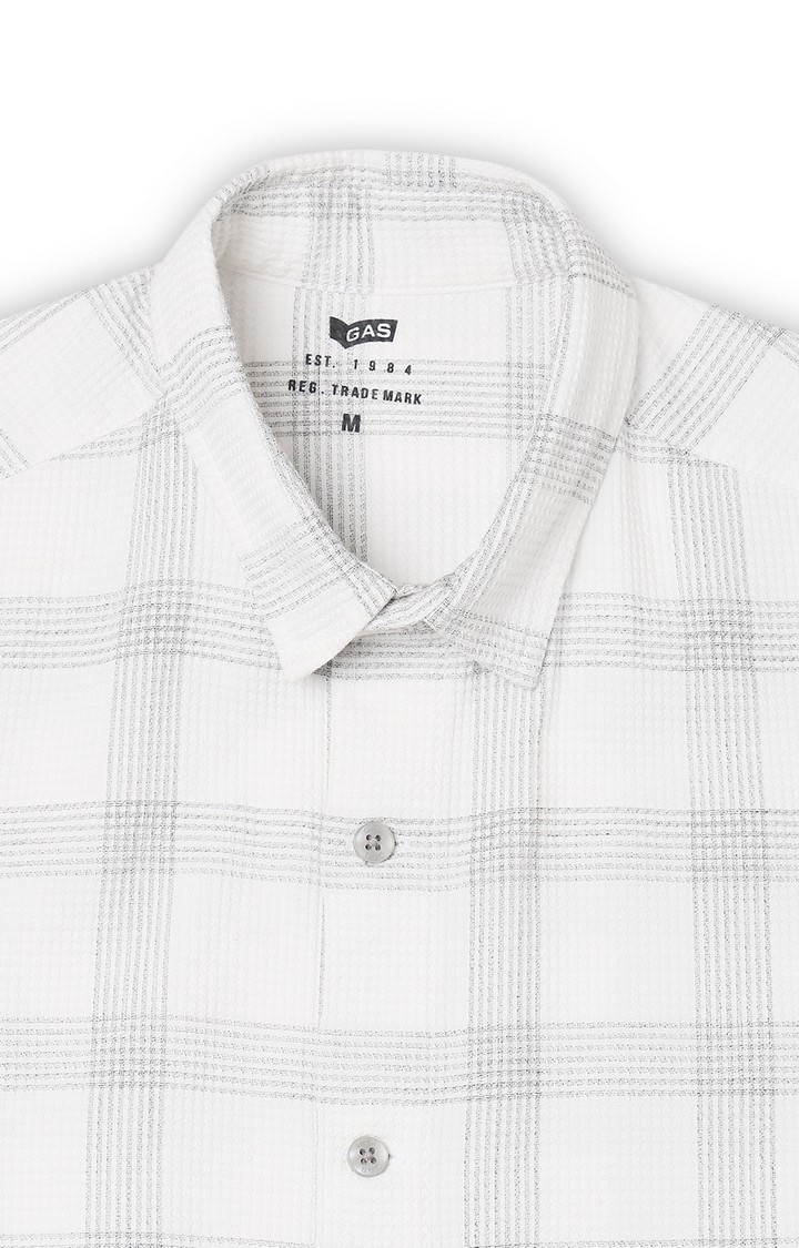 Regular Fit Checks Full Sleeve Shirt with Classic Collar