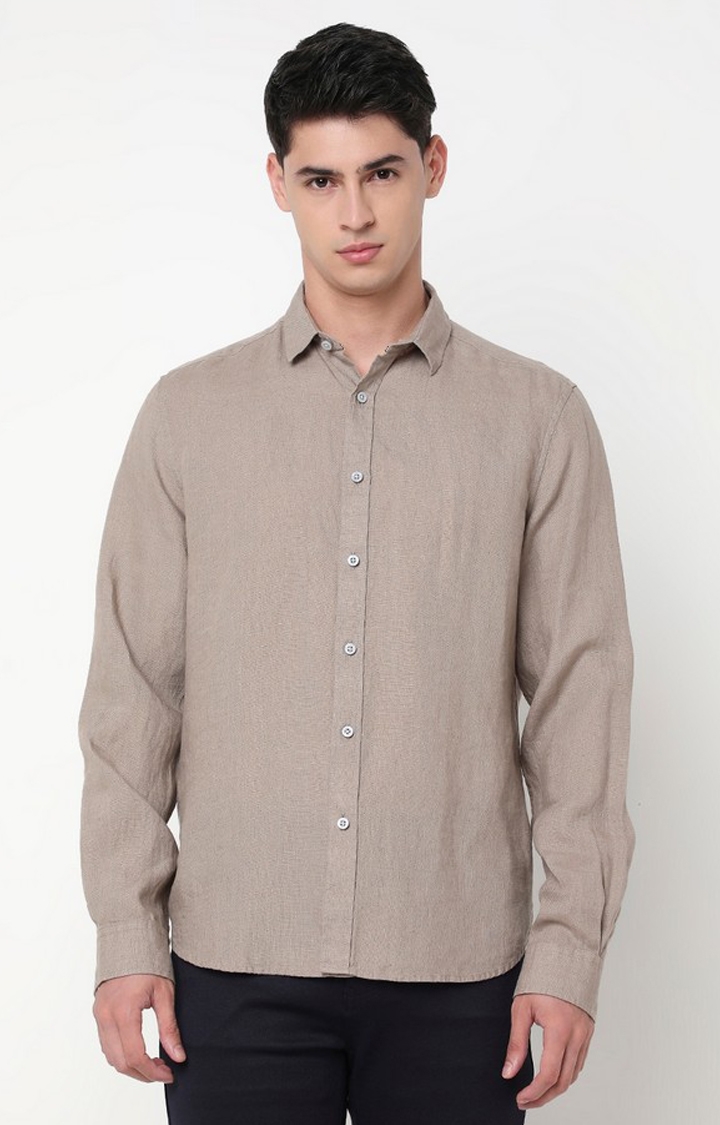 GAS | Regular Fit Solid Full Sleeve Shirt with Classic Collar
