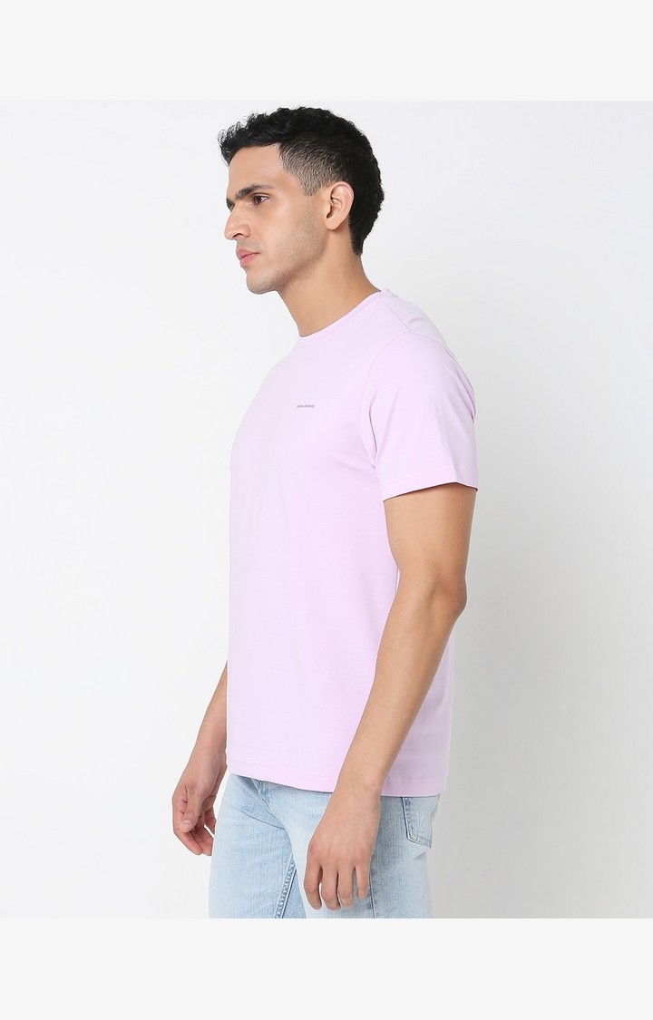 Regular Fit Printed Round Neck T-Shirt with Short Sleeve