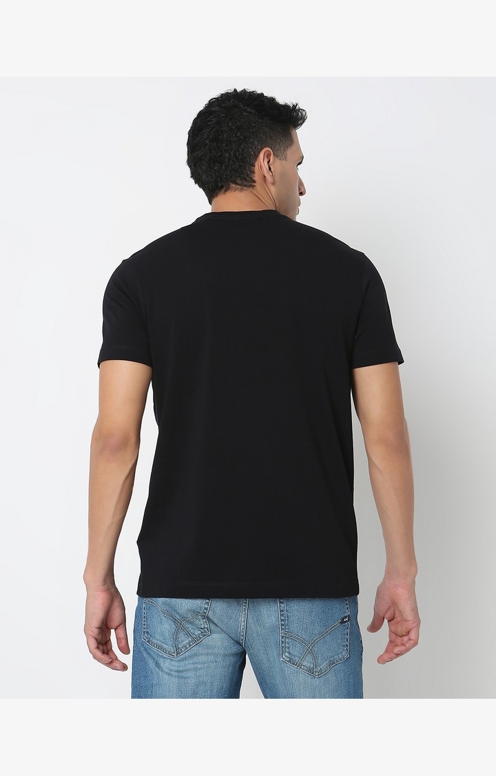 Regular Fit Graphic Round Neck T-Shirt with Short Sleeve