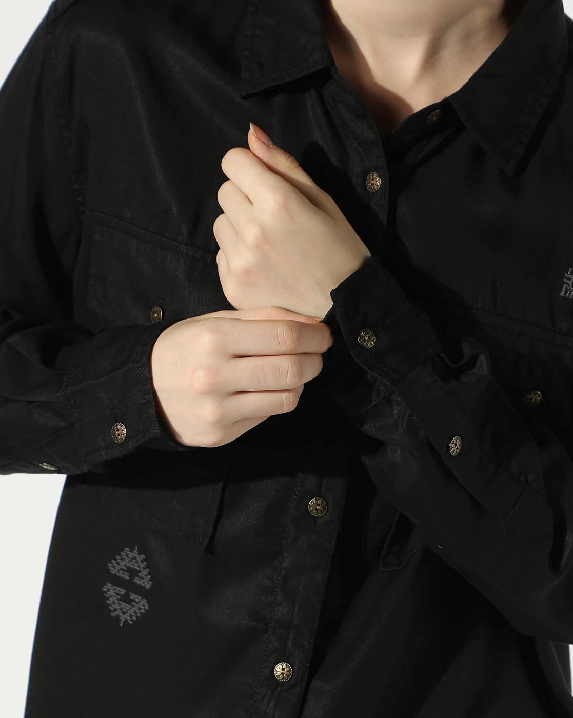 AZTEK EMB L/S OVERSHIRT