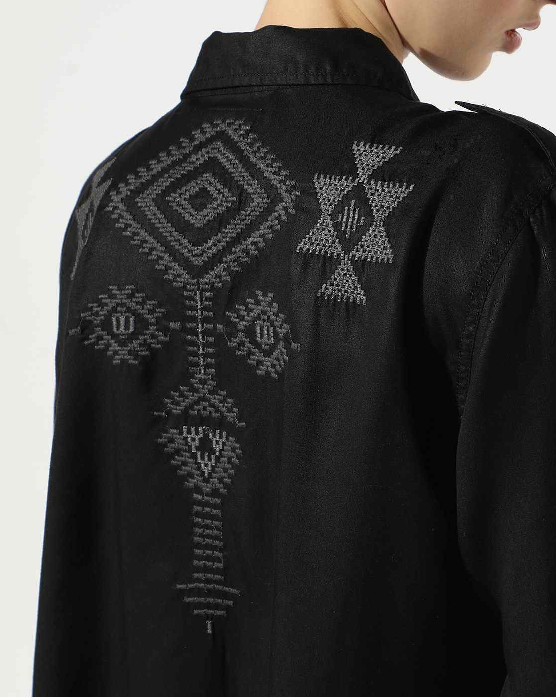 AZTEK EMB L/S OVERSHIRT